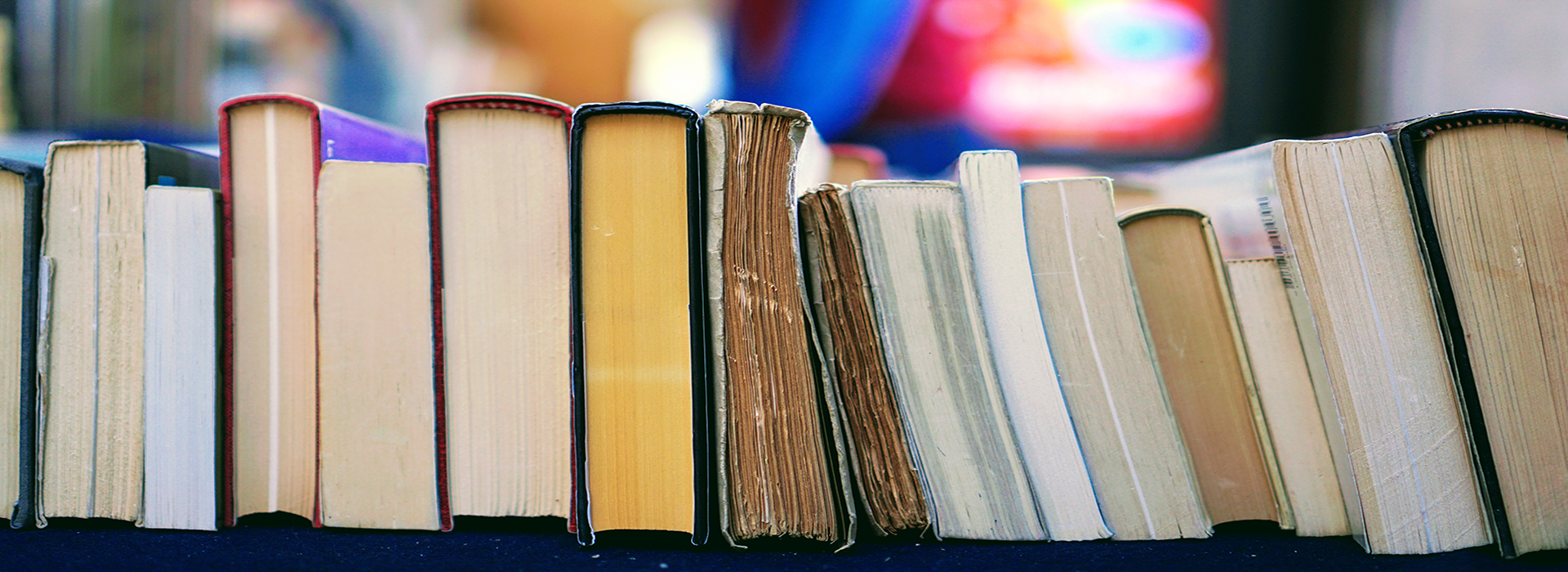 a shelf of books