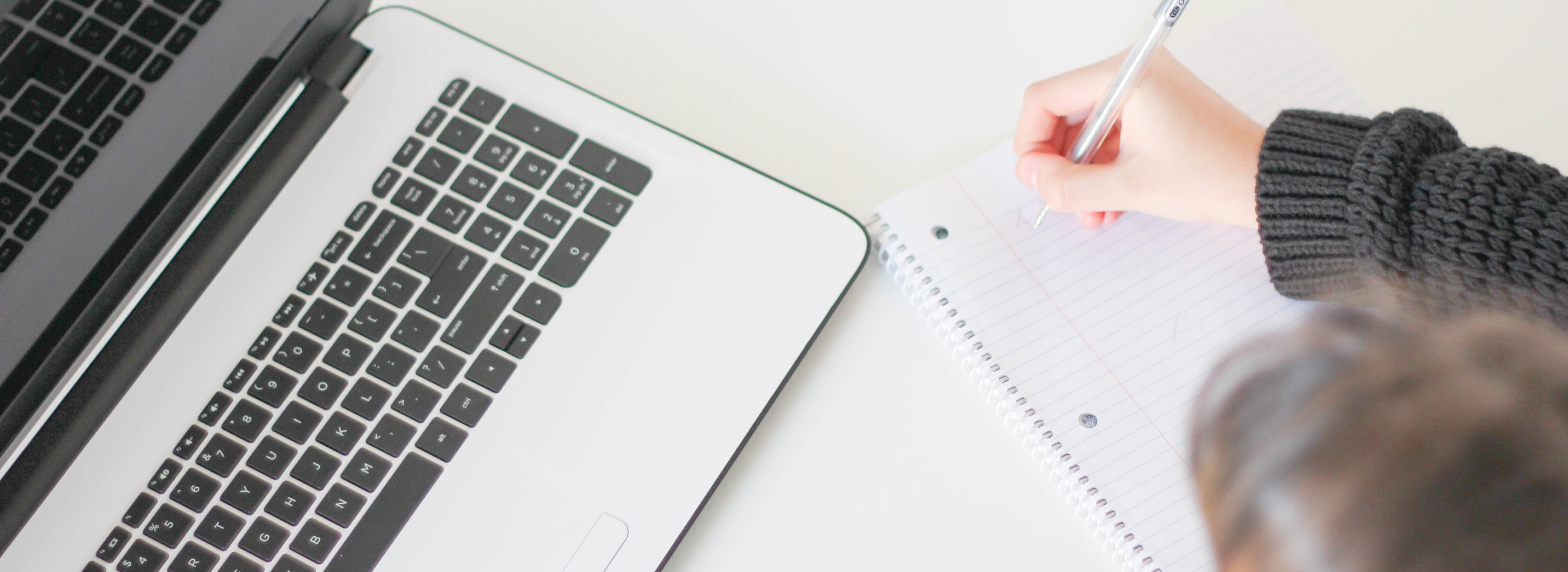 Woman working with laptop