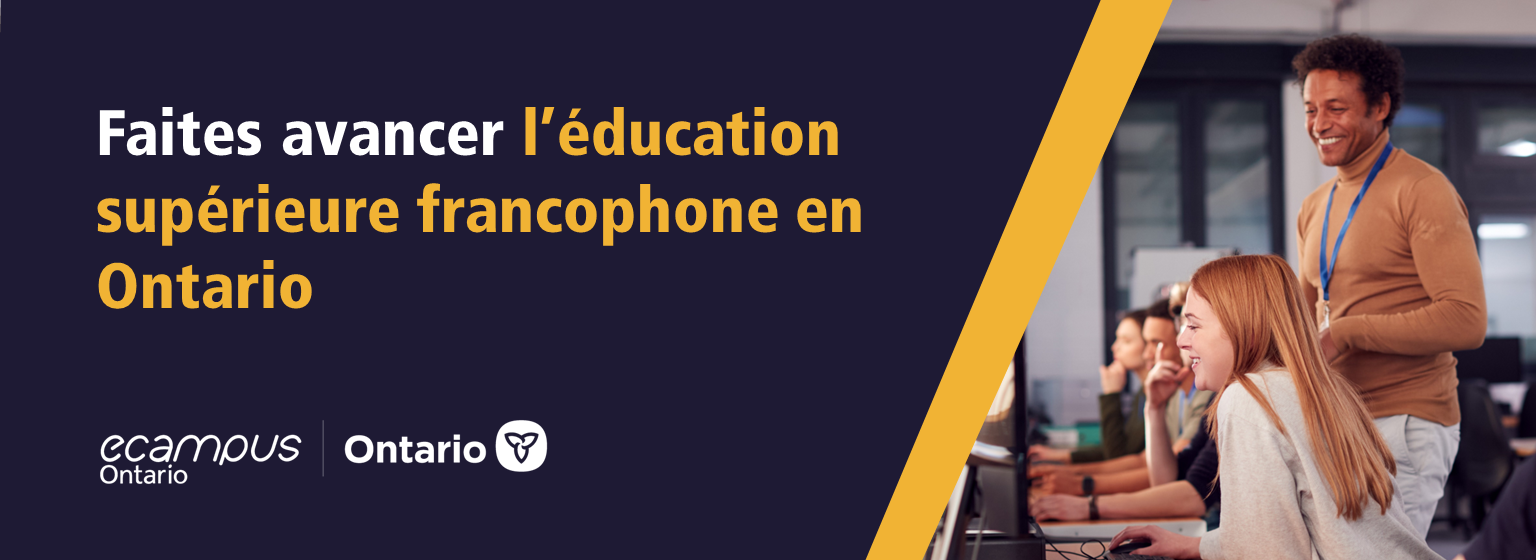Faites avancer l’éducation supérieure francophone en Ontario