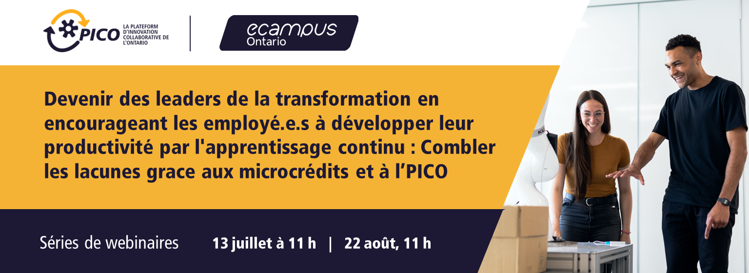 Devenir des leaders de la transformation en encourageant les employé.e.s à développer leur productivité par l'apprentissage continu : Combler les lacunes grace aux microcrédits et à l’PICO