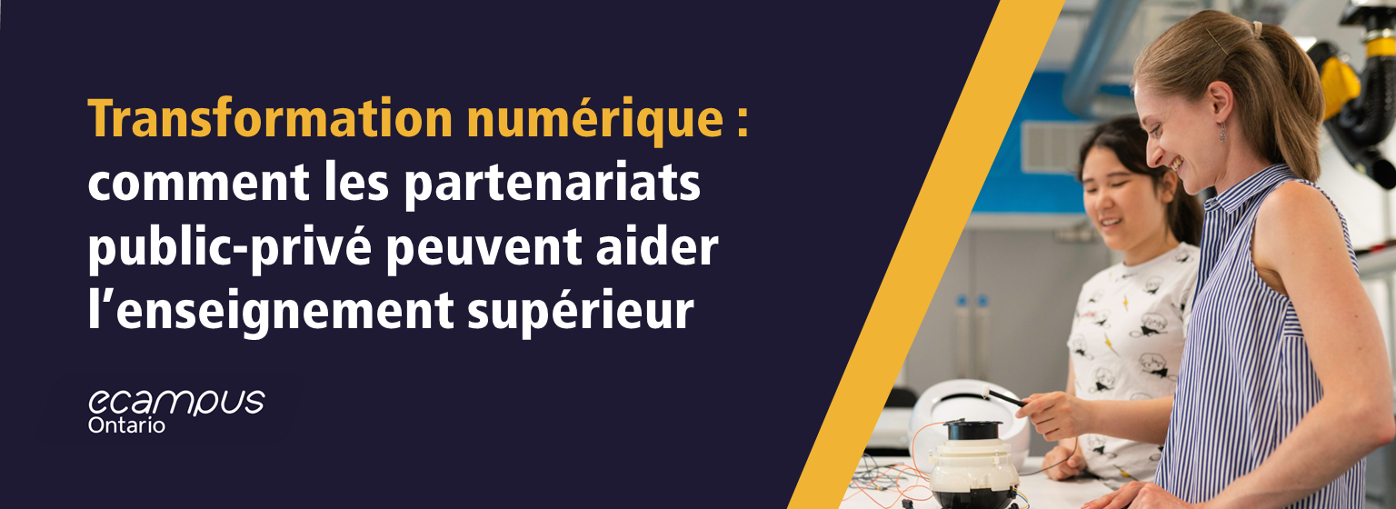 Transformation numérique : comment les partenariats public-privé peuvent aider l’enseignement supérieur